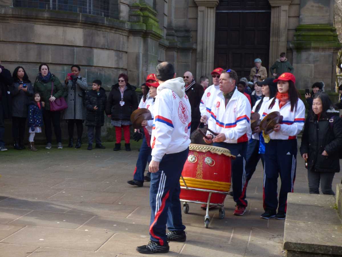Drumming alternate angle - Chinese New Year 2018 St Philip's Cathedral
